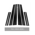 Car Carbon Fiber B Pillar Decorative Sticker for BMW X6 F16 2014-2018, Left and Right Drive Universa
