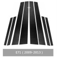 Car Carbon Fiber B Pillar Decorative Sticker for BMW X6 E71 2009-2013, Left and Right Drive Universa