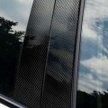 Car Carbon Fiber B Pillar Decorative Sticker for BMW X6 E71 2009-2013, Left and Right Drive Universa