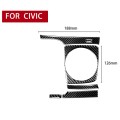5 in 1 Car Carbon Fiber Manual Gear Panel Set Decorative Sticker for Honda Civic 8th Generation 2006