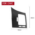 Car Carbon Fiber Driver Seat Left Side Air Outlet Panel Decorative Sticker for Honda Civic 8th Gener