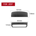 2 in 1 Car Carbon Fiber Front Passenger Seat Handrail Decorative Sticker for Jeep Wrangler JK 2007-2