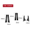 6 in 1 Car Carbon Fiber B-pillar Decorative Sticker for Honda 10th Generation Accord 2018-2021, Left