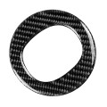 Car Carbon Fiber Steering Wheel Circle Decorative Sticker for Mazda CX-5 2017-2018, Left and Right D
