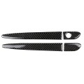 One Set Car Carbon Fiber Outside Door Handle without Smart Hole Decorative Sticker for Mazda CX-5 20