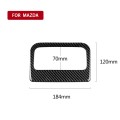 Car Carbon Fiber Rear Air Outlet Decorative Sticker for Mazda CX-5 2017-2018, Left and Right Drive U