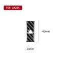 Car Carbon Fiber Warning Light Decorative Sticker for Mazda CX-5 2017-2018, Left and Right Drive Uni