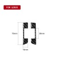 Car Carbon Fiber Left and Right Air Outlet Decorative Sticker for Lexus NX200 / 200t / 300h 2014-202