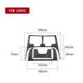 Car Carbon Fiber Rear Air Outlet Decorative Sticker for Lexus IS250 300 350C 2006-2012, Left and Rig