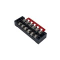 5 PCS Car 6-way 25A TB-2506 Dual Row Power Terminal Connector + 6-position Connection Strip with Cov