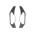 2 PCS Car Carbon Fiber Steering Wheel Paddle Decorative Stickers for Jaguar F-PACE X761 XE X760 XF X