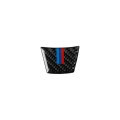 Car Carbon Fiber Tricolor Steering Wheel Decorative Sticker for BMW E70 X5 / E71 X6 2008-2013, Left
