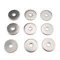70 PCS Round Shape Stainless Steel Flat Washer Assorted Kit for Car / Boat / Home Appliance
