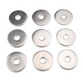 40 PCS Round Shape Stainless Steel Flat Washer Assorted Kit for Car / Boat / Home Appliance