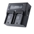 LCD Display Dual Channel Battery Charger with USB Port for Sony NP-F990/NP-F550/NP-F550 Battery, US