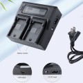 LCD Display Dual Channel Battery Charger with USB Port for Sony NP-F990/NP-F550/NP-F550 Battery, US