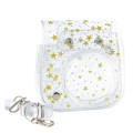 Stars Crystal PVC Hard Case Camera Bag with Shoulder Strap for FUJIFILM Instax Mini 11 (Transparent)