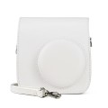 Retro Full Body PU Leather Case Camera  Bag with Strap for FUJIFILM instax mini 7+ (White)
