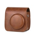 Retro Full Body PU Leather Case Camera  Bag with Strap for FUJIFILM instax mini 7+ (Brown)