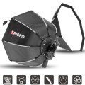 TRIOPO KS2-55 55cm Fast Loading Speedlite Flash Octagon Parabolic Softbox Diffuser (Black)