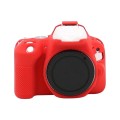 For Canon EOS 200D / EOS 200D Mark II Soft Silicone Protective Case(Red)