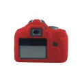 Soft Silicone Protective Case for Canon EOS 2000D (Red)
