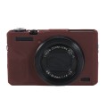 For Canon PowerShot G7 X Mark III / G7X III / G7X3 Soft Silicone Protective Case(Coffee)
