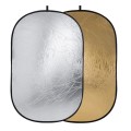 Godox FT01 2 in 1 Gold / Silver Oval Folding Reflector Board, Size: 60 x 90cm