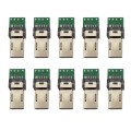 10 PCS 15-Pin USB PCB Connector Micro USB Plug Adapter for Sony Camera Data Cable