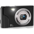 DC311 2.4 inch 36MP 16X Zoom 2.7K Full HD Digital Camera Children Card Camera, EU Plug(Black)