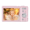 DC311 2.4 inch 36MP 16X Zoom 2.7K Full HD Digital Camera Children Card Camera, EU Plug(Pink)