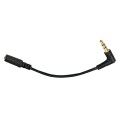 5 PCS 13cm Elbow 3.5mm Audio Male to Female PC Camera Microphone Adapter Cable(Black)