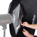 Godox 60 x 60cm Rectangle Softbox Photo Studio Bowens Mount Diffuser for Speedlite (Black)