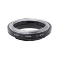 FD-EOS Lens Mount Stepping Ring for Canon FD Lens to EOS EF Lens (Black)