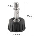 BEXIN GSF34-S Tripod 3/8 inch Stainless Steel Foot Spikes Plastic Foot Pad