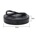 22cm Electric Rotating Turntable Display Stand Live Video Shooting Props Turntable Jewelry Shoes Dis