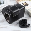 For Nikon Z50 / Z30 Camera Full Body Magnetic Leather Camera Case Bag with Strap (Black)