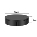 22cm USB Charging Rotating Display Stand Video Shooting Props Turntable, Load: 10kg, No Battery(Blac