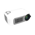 A2000 1080P Mini Portable Smart Projector Children Projector, UK Plug(White Grey)