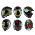 Soman SM-960 Motorcycle Electromobile Full Face Helmet Double Lens Protective Helmet(Golden Eight Im