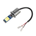 H3 2 PCS DC12-24V / 10.5W Car Double Colors Fog Lights with 24LEDs SMD-3030 & Constant Current, Box
