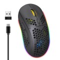HXSJ T90 RGB Light Three-mode Wireless Gaming Mouse