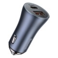 Baseus CCJD-0G Golden Contactor Pro 40W USB + Type-C Quick Charging Car Charger (Dark Grey)