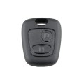 Car Key Case for Peugeot 2-button Straight Board with 206 Socket, without Blade