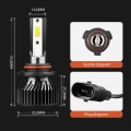 F2 9005 / HB3 / H10 2 PCS DC9-36V / 25W / 6000K / 2500LM IP68 Waterproof Car LED Headlight(Cold Whit