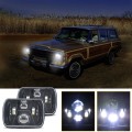 7 inch(5X7)/(7X6) H4 DC 9V-30V 3500LM 35W Car Square Shape LED Headlight Lamps for Jeep Wrangler
