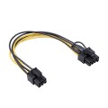 5 PCS 3682 6 Pin Female to 8 Pin Female Graphics Card Power Supply Adapter Cable, Length: 20cm