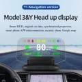 T1 5.1 inch Car HUD Head-up Display Overspeed Alarm / Remaining Battery Percentage Display for Tesla