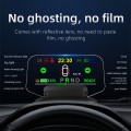 T1 5.1 inch Car HUD Head-up Display Overspeed Alarm / Remaining Battery Percentage Display for Tesla
