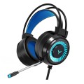 2 PCS G58 Head-Mounted Gaming Wired Headset with Microphone, Cable Length: about 2m, Color:Black 7.1